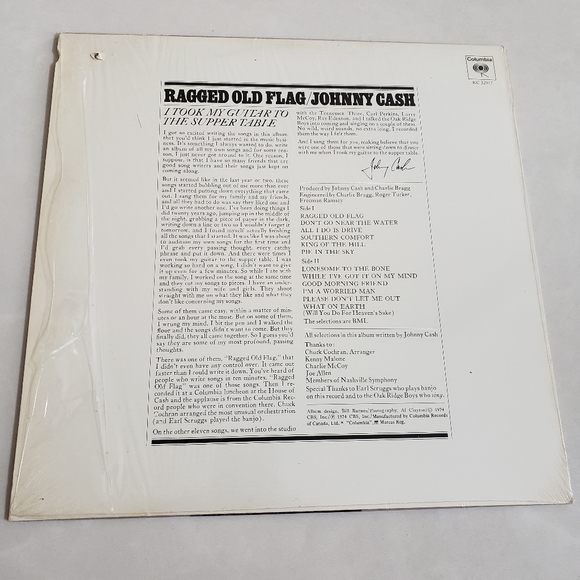 Ragged Old Flag by Johnny Cash vinyl 1974 - Picture 2 of 4